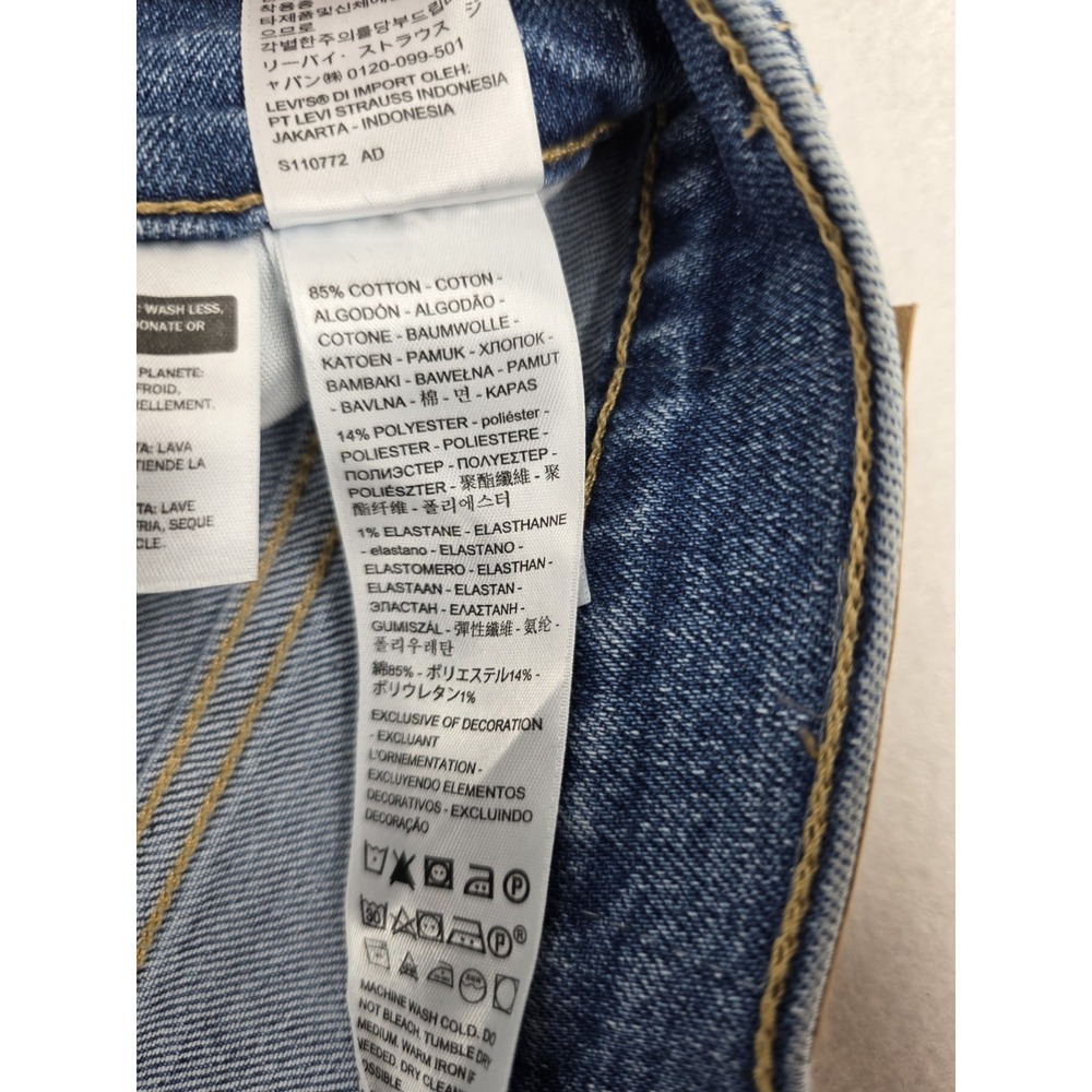 Levi's Premium Wedgie Straight Jeans Womens 8 29x28 Medium Wash High Rise NWT - Picture 9 of 13